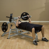 Pro Clubline (LVSP) Leverage Shoulder Press Machine - Adjustable Gas-Assisted Arms, Converging Movement, Independent Unilateral Action, Sealed Bearings, Weight Plate Storage